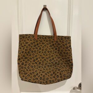 Madewell Leopard Tote Bag